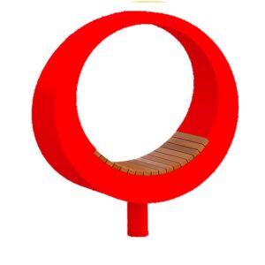 Скамейка «Кольцо» Красный